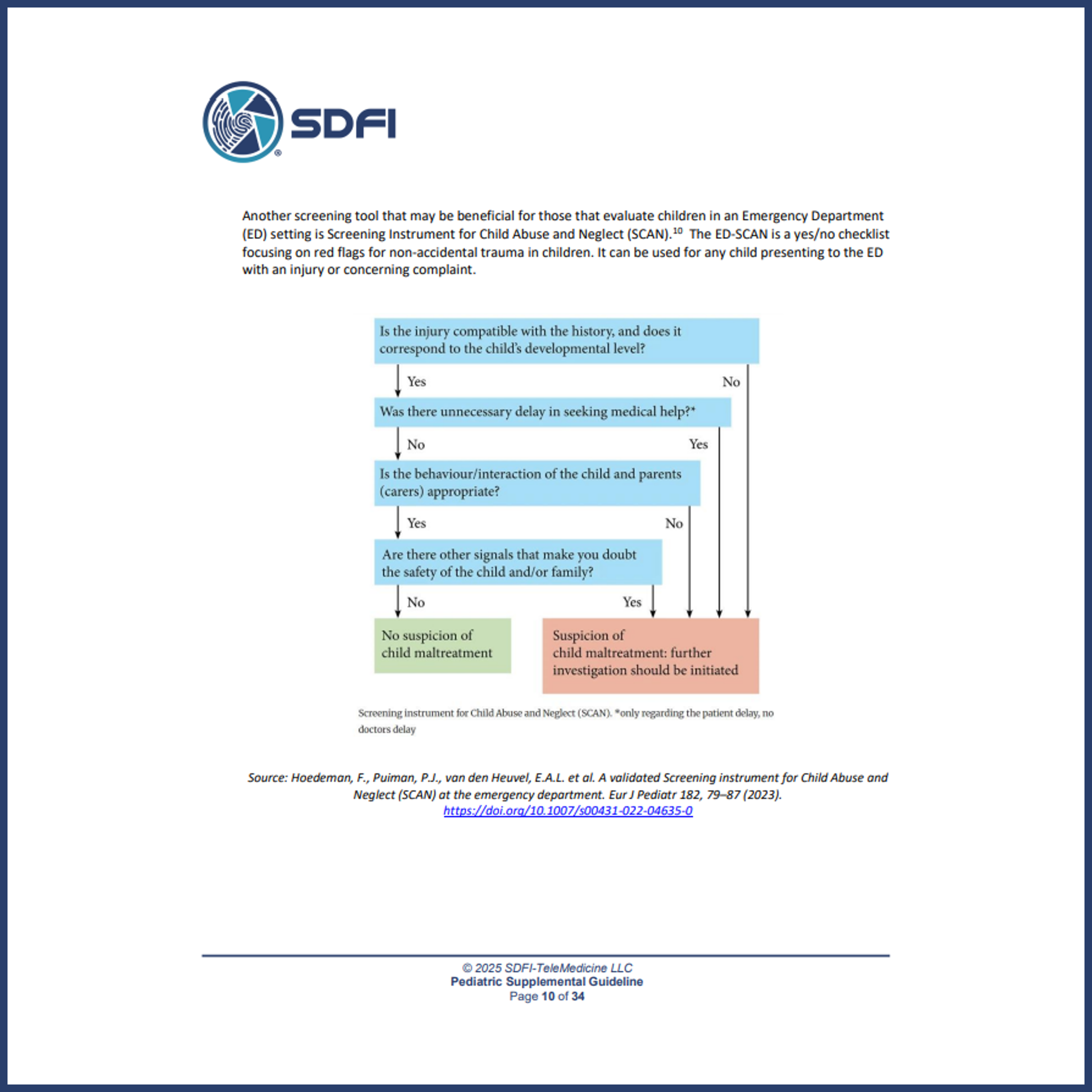 Pediatric Supplemental Guideline
